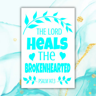Bible verse turquoise   Archival Heavyweight Paper Poster