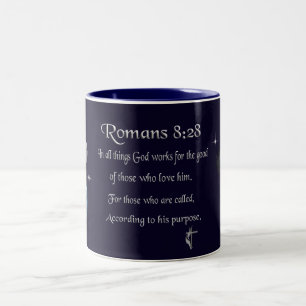 Bible verse Two-Tone coffee mug