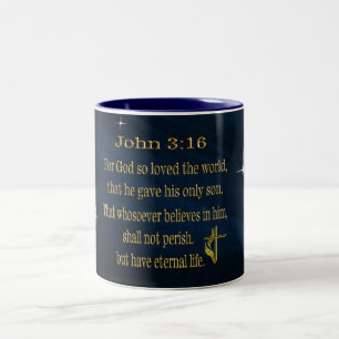 Bible Verse Two-Tone Coffee Mug