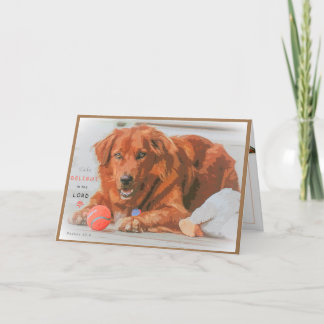 Bible verse with Scout Holiday Card
