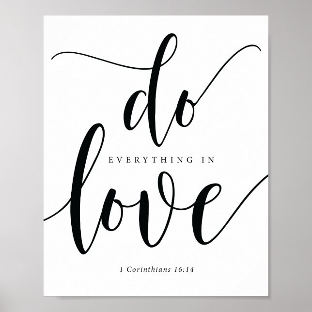 Bible Verses -  do everything in love Poster (Front)