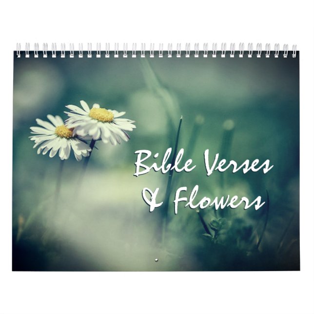 Bible Verses & Flowers Encouraging Christian Calendar (Cover)