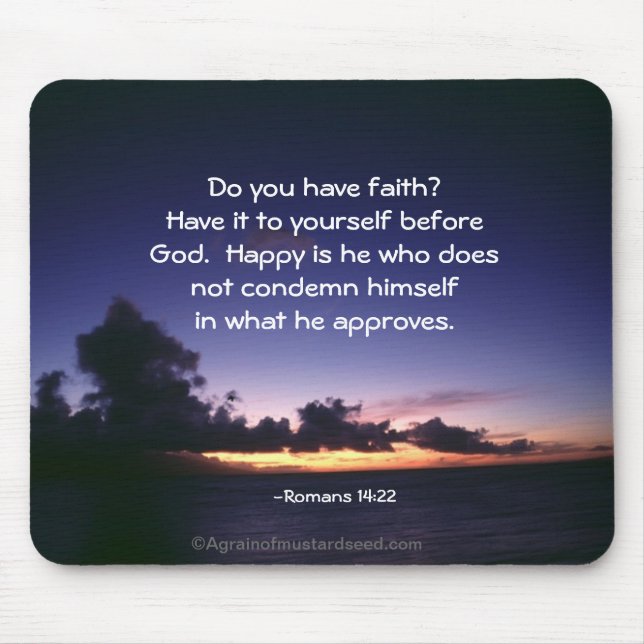 Bible Verses God's Word Mouse Pad (Front)