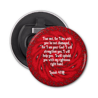 Bible Verses Inspirational Quote Isaiah 41:10 Bottle Opener