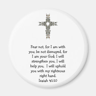 Bible Verses Inspirational Quote Isaiah 41:10 Magnet