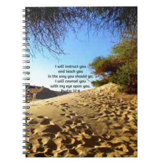 Bible Verses Inspirational Quote Psalm 32:8 Notebook