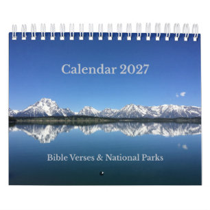 Bible Verses National Parks Calendar 2027