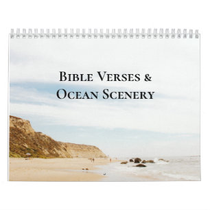 Bible Verses & Ocean Scenery Christian Calendar