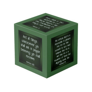 Bible Verses on Faith Cube
