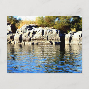 Bible Verses Quote about Trust Proverbs 3:5-6 Postcard