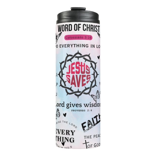 Bible verses thermal tumbler (Front)