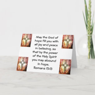 Bible Verses Uplifting Quote Romans 15:13 Card