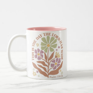Bible Verses Wildflower Two-Tone Coffee Mug