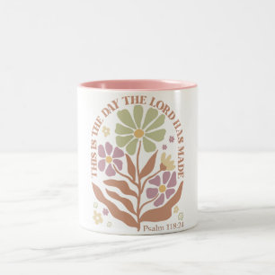 Bible Verses Wildflower Two-Tone Coffee Mug