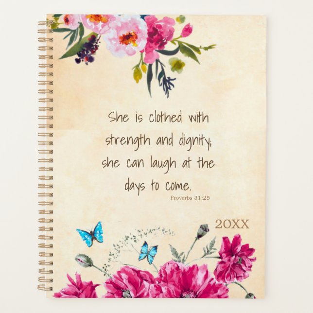 Bible Verses Women | Proverbs 31 Christian Planner (Front)