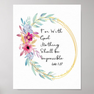 Bible versus in prints. poster