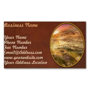 Bible - Yea, though I walk through the valley 1920 Magnetic Business Card