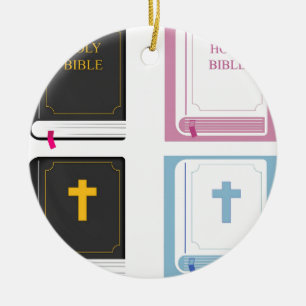 bibles ceramic tree decoration