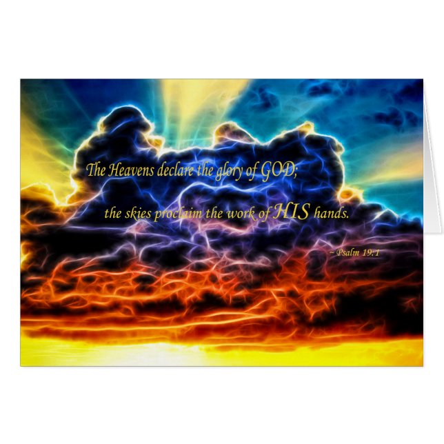 Biblical Electrified Cumulus Clouds Skyscape (Front Horizontal)
