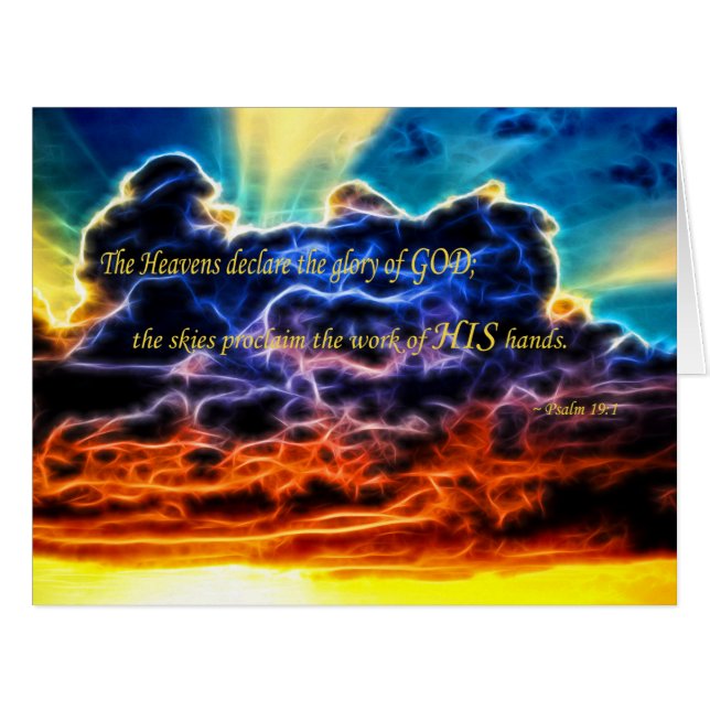 Biblical Electrified Cumulus Clouds Skyscape (Front Horizontal)