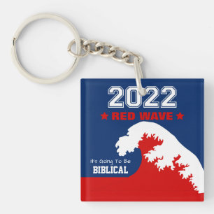 Biblical Midterms 2022 Red Wave Key Ring