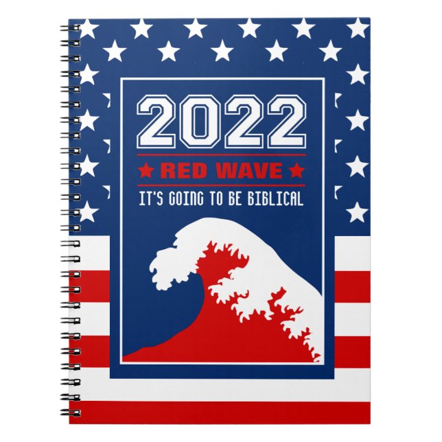 Biblical Midterms 2022 Red Wave Notebook (Front)