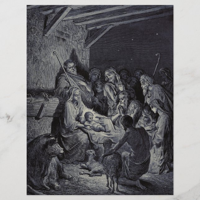 Biblical nativity scene flyer (Front)