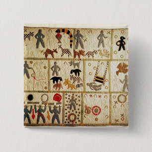 Biblical quilt, Virginia 15 Cm Square Badge