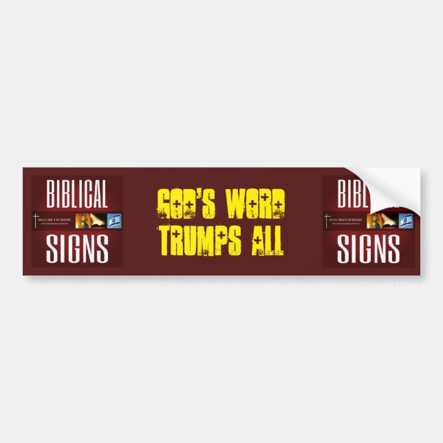 Biblical Signs 2018 "God's Word" Bumper Sticker (Front)