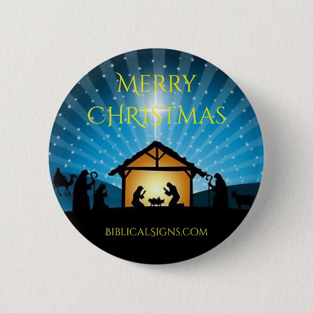 Biblical Signs ITH 2018 CHRISTMAS Button (Front)