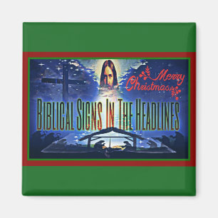 Biblical Signs "Merry Christmas" Magnet