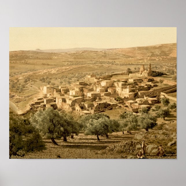 Biblical Village of Bethany in the Holy Land Poster (Front)
