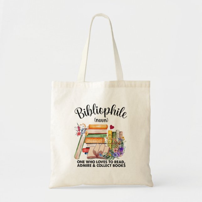 Bibliophile Bliss: Definition Tote Bag (Front)