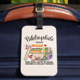 Bibliophile Definition  Luggage Tag