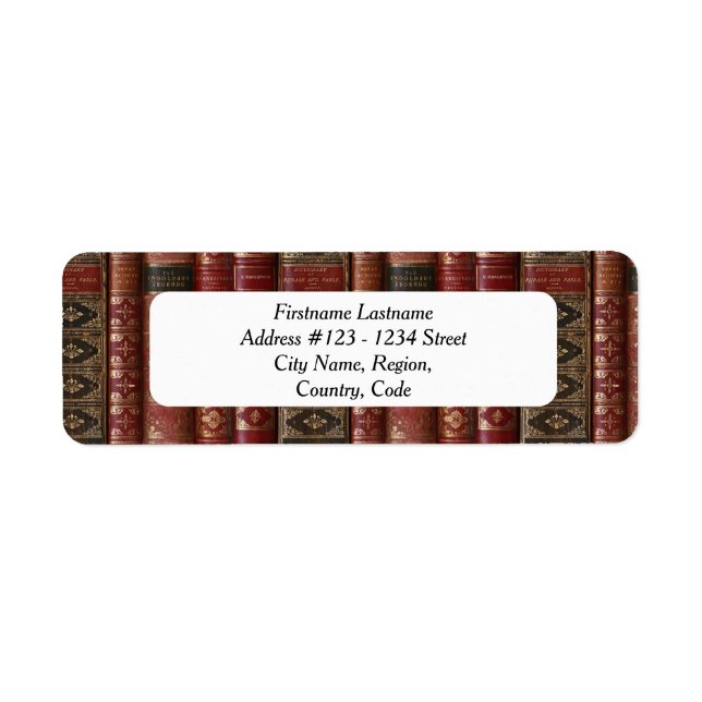 Bibliophile's Address Labels (Legends) (Front)
