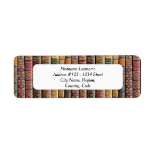 Bibliophile's Address Labels (Old Book Spines)