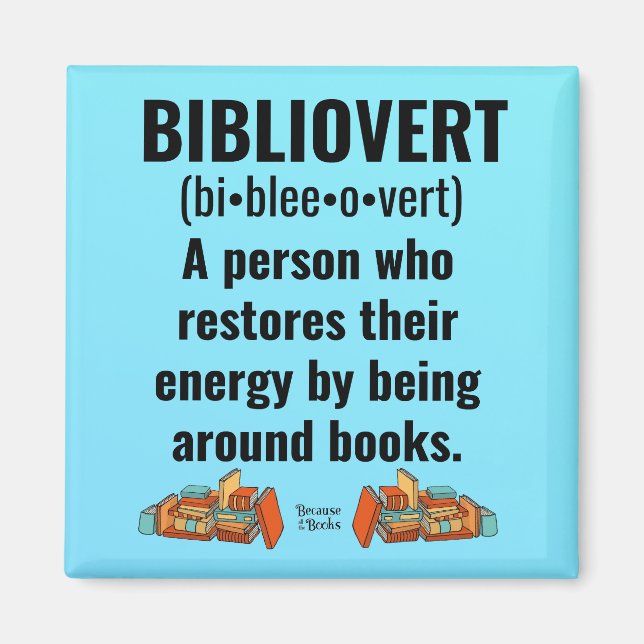 Bibliovert Book Addict Magnet (Front)