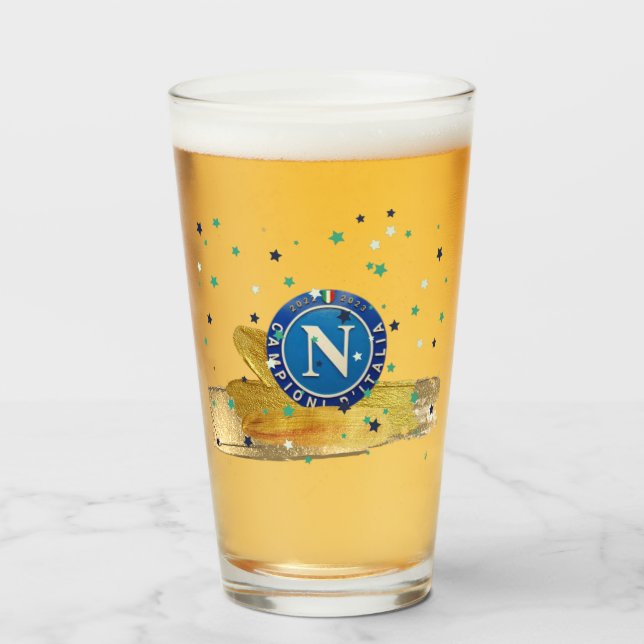 Bicchiere di birra Scudetto Napoli Glass (Front Filled)