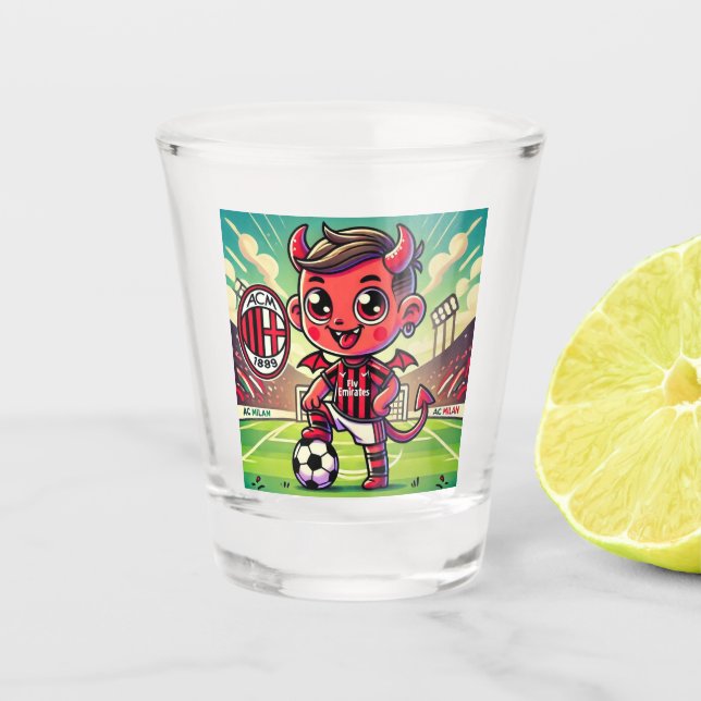 Bicchiere Milan calcio Shot Glass (Front)