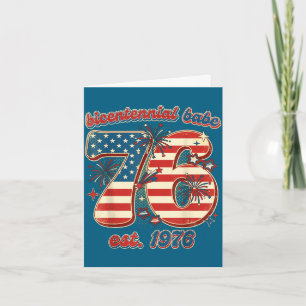 Bicentennial babe 50th birthday women vintage 1976 card