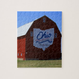 Bicentennial Barn Red Jigsaw Puzzle