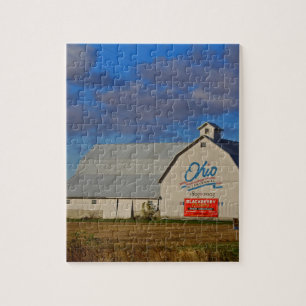 Bicentennial Barn White Jigsaw Puzzle