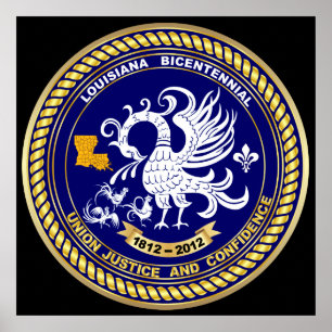 Bicentennial Louisiana Mardi Gras Party See Notes Poster