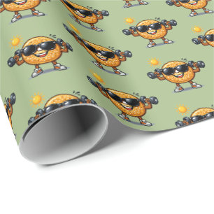 Bicep Bagel Wrapping Paper