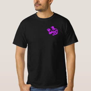 Bicep Curl Minimalist Gym - Purple Fitness Design T-Shirt