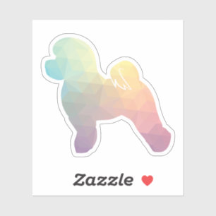 Bichon Dog Breed Geo Silhouette Pastel