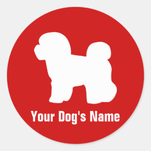 Bichon Frise ビション・フリーゼ Classic Round Sticker