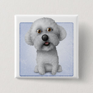 Bichon Frise 15 Cm Square Badge