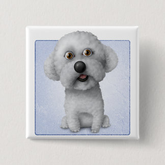 Bichon Frise 15 Cm Square Badge