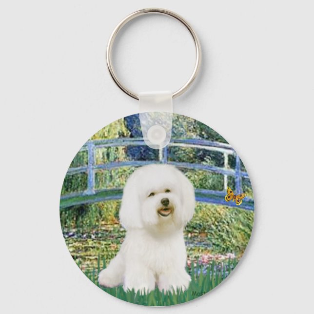 Bichon Frise 1 - Bridge Key Ring (Front)